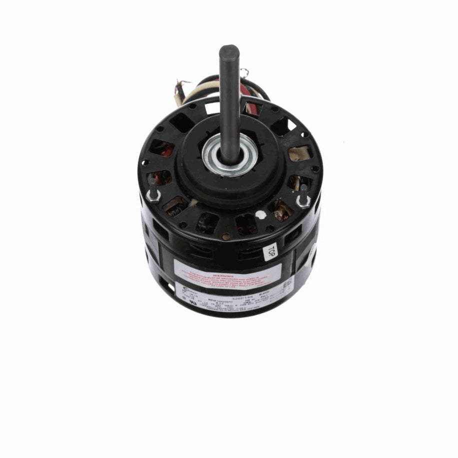 Century Fan and Blower Motor, 1/6,1/9 HP, 1 Ph, 60 Hz, 115 V, 1050 RPM, 2 Speed, 42 Frame, OAO - BL6420