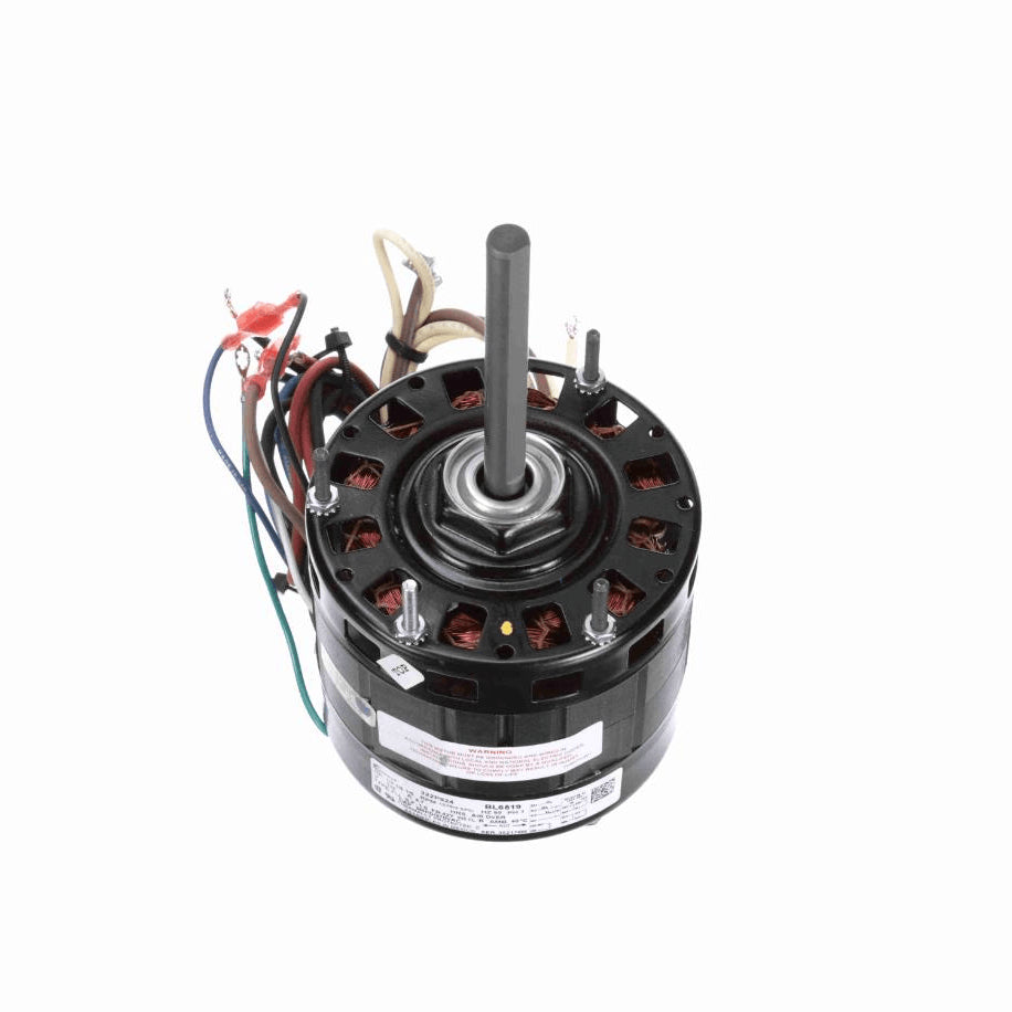 Century Fan and Blower Motor, 1/4 1/5 1/6 HP, 1 Ph, 60 Hz, 115 V, 1075 RPM, 3 Speed, 42 Frame, OAO - BL6519