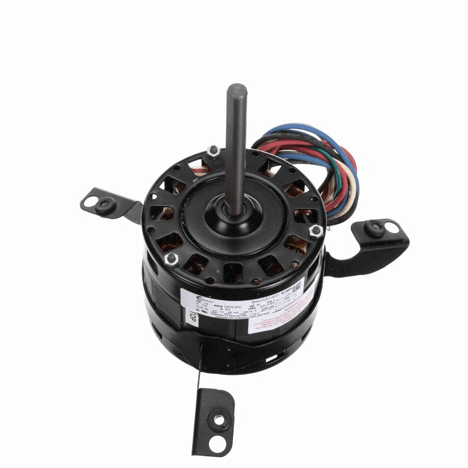 Century Fan and Blower Motor, 1/4 HP, 1 Ph, 60 Hz, 115 V, 1050 RPM, 3 Speed, 42 Frame, OAO - BL6534