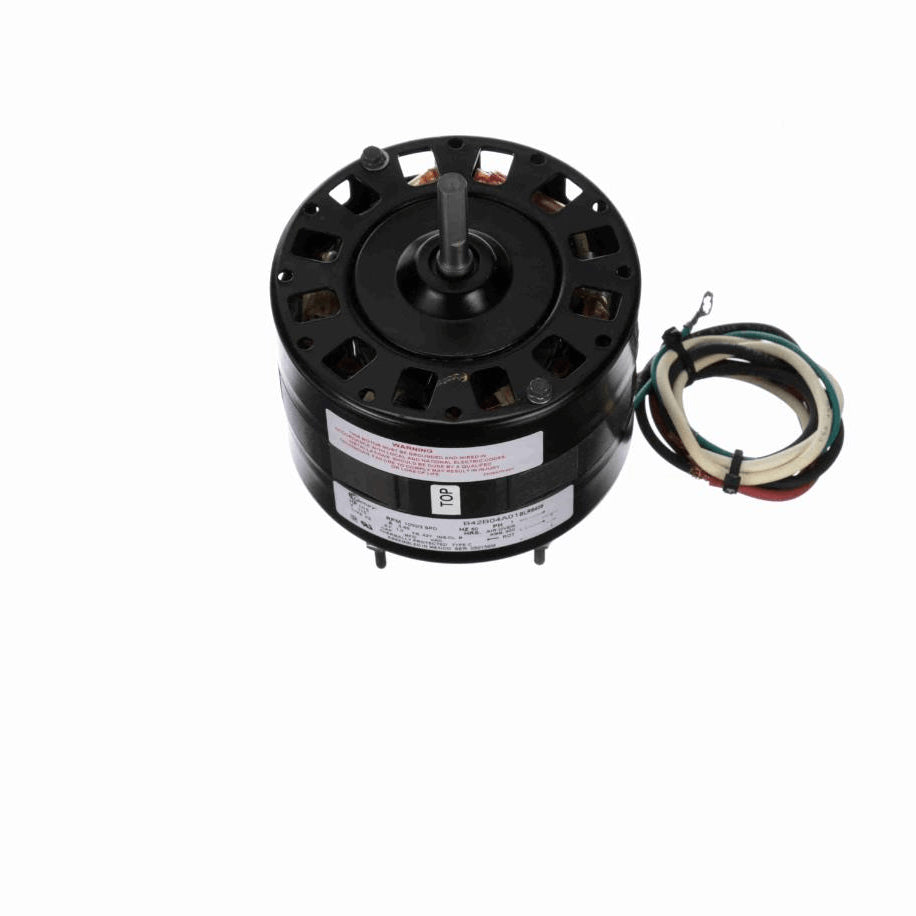 Century Fan and Blower Motor, 1/15 HP, 1 Ph, 60 Hz, 115 V, 1050 RPM, 2 Speed, 42 Frame, SEMI ENCLOSED - BLR6405