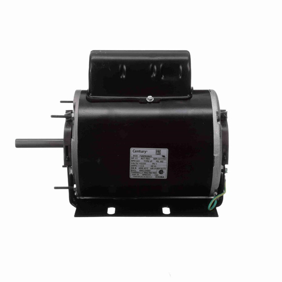 Century Direct Drive Fan Motor, 1/2 HP, 1 Ph, 60 Hz, 115/230 V, F48Z Frame, TEAO - C039A