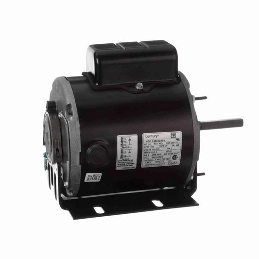 Century Direct Drive Fan Motor, 1/4 HP, 1 Ph, 60 Hz, 115/230 V, 48Z Frame, TEAO - C045A