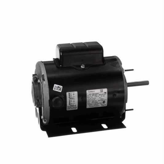 Century Direct Drive Fan Motor, 1/2 HP, 1 Ph, 60 Hz, 115/230 V, 48Z Frame, TEAO - C047A