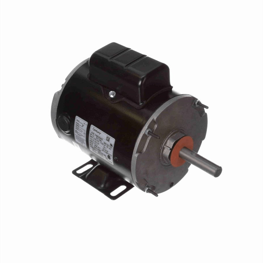 Century Transformer Cooling Fan Motor, 1/2 HP, 1 Ph, 60 Hz, 208-230 V, 1725/1425 RPM, 1 Speed, 48 Frame, ENCLOSED - C724A