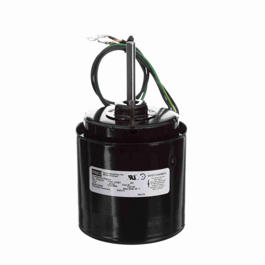 Fasco Ventilation Motor, 1/20 HP, 1 Ph, 60 Hz, 115 V, 1550 RPM, 1 Speed, 3.3" Diameter, TEFC - D0041