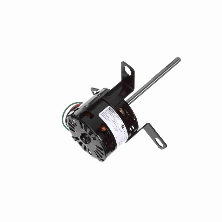 Fasco OEM Replacement Motor, 1/40 HP, 1 Ph, 60 Hz, 115 V, 1050/1550 RPM, 2 Speed, 3.3" Diameter, OAO - D0343