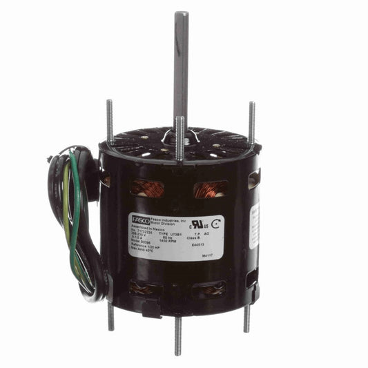 Fasco OEM Replacement Motor, 1/20 HP, 1 Ph, 60 Hz, 208-230 V, 1450 RPM, 1 Speed, 3.3" Diameter, OAO - D0396