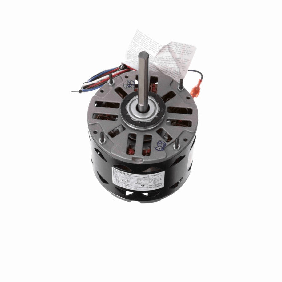 Century Fan and Blower Motor, 1/3 HP, 1 Ph, 60 Hz, 208-230 V, 1075 RPM, 3 Speed, 48 Frame, OPEN - D1036