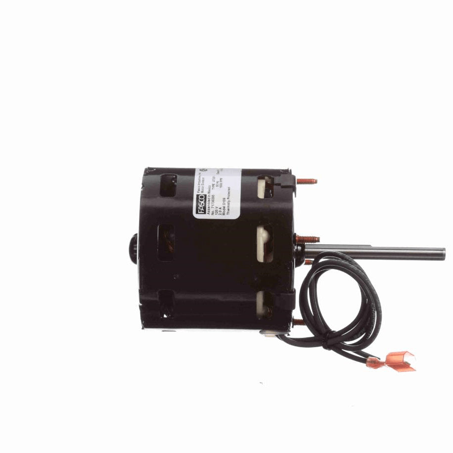 Fasco Fan and Blower Motor, 1/15 HP, 1 Ph, 60 Hz, 120 V, 1600 RPM, 1 Speed, 3.3" Diameter, OAO - D109