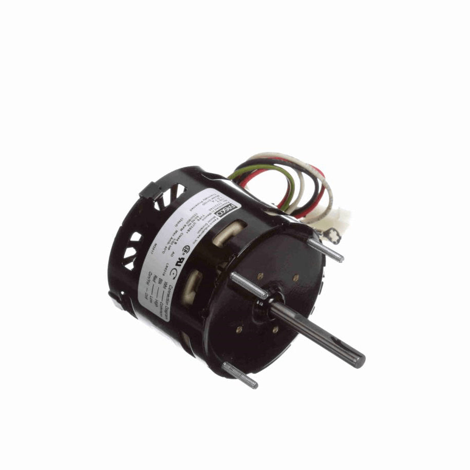 Fasco OEM Replacement Motor, 1/50 HP, 1 Ph, 60 Hz, 115 V, 1550/900 RPM, 2 Speed, 3.3" Diameter, OAO - D1100