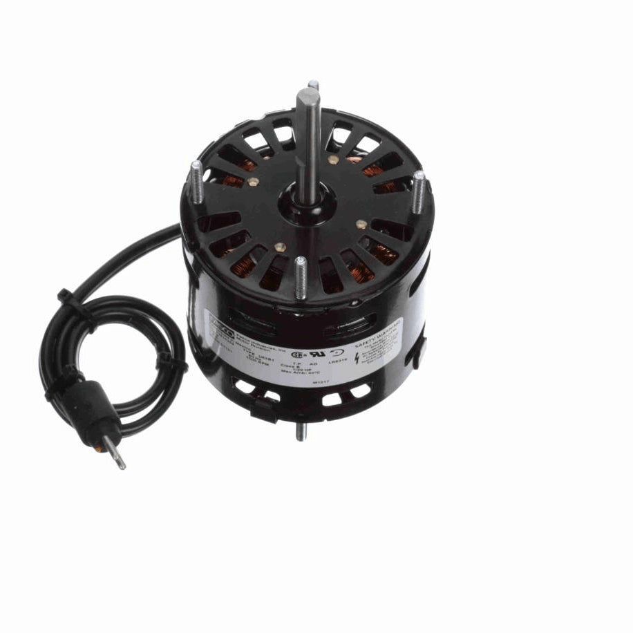 Fasco OEM Replacement Motor, 1/20 HP, 1 Ph, 60 Hz, 115 V, 1500 RPM, 1 Speed, 3.3" Diameter, OAO - D1101