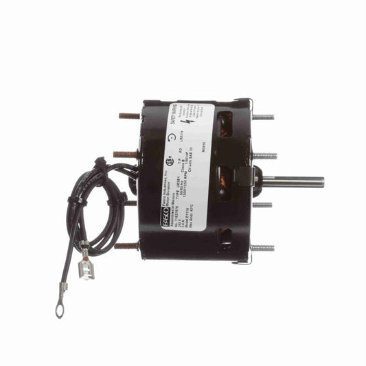 Fasco OEM Replacement Motor, 1/90 HP, 1 Ph, 60 Hz, 240 V, 1300/1550 RPM, 1 Speed, 3.3" Diameter, OAO - D1119