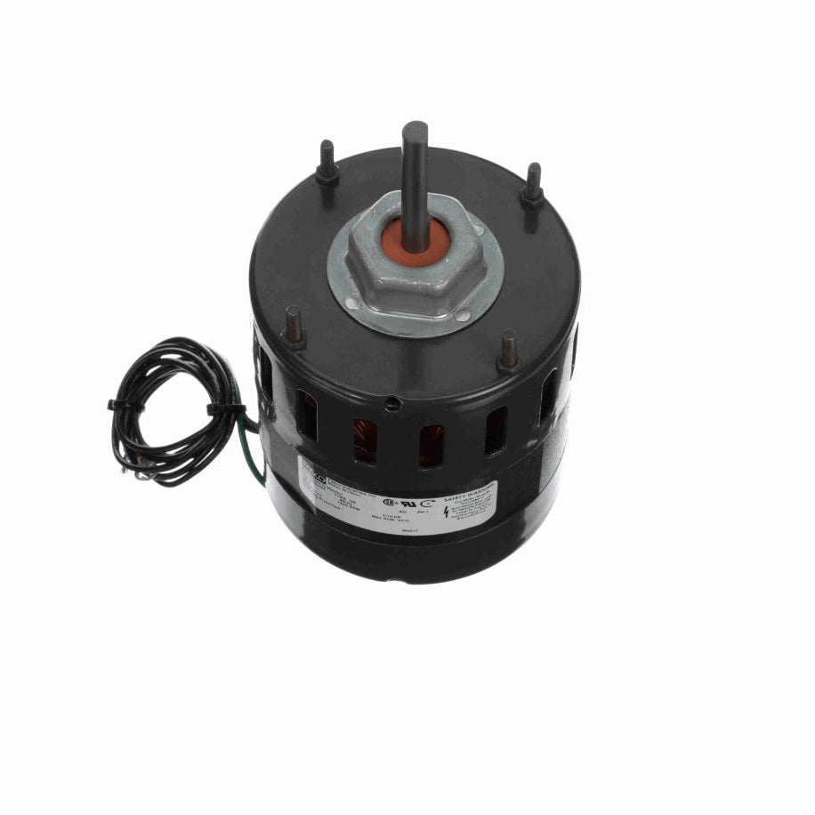 Fasco Fan and Blower Motor, 1/10 HP, 1 Ph, 60 Hz, 115 V, 1500 RPM, 1 Speed, 4.4" Diameter, OAO - D112