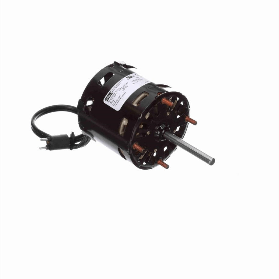 Fasco OEM Replacement Motor, 1/20 HP, 1 Ph, 60 Hz, 115 V, 1550 RPM, 1 Speed, 3.3" Diameter, OAO - D1133