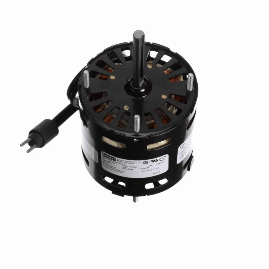 Fasco OEM Replacement Motor, 1/20 HP, 1 Ph, 60 Hz, 208-230 V, 1550 RPM, 1 Speed, 3.3" Diameter, OAO - D1154