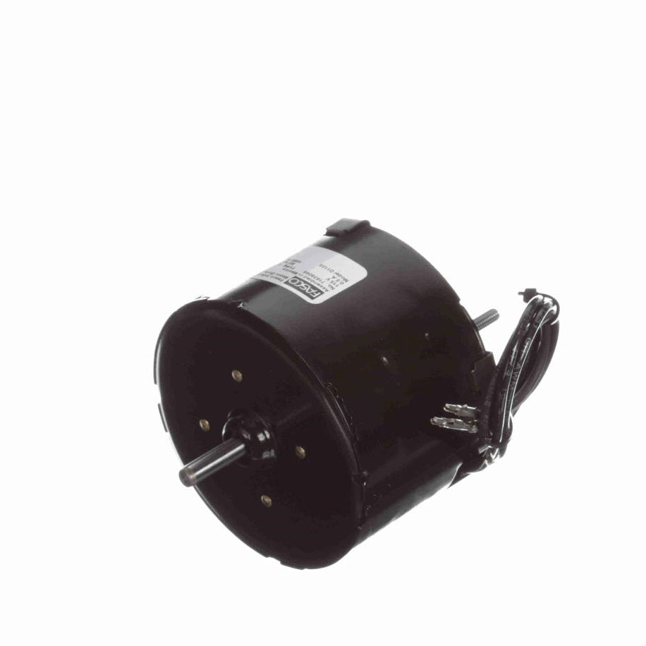 Fasco OEM Replacement Motor, 1/100 HP, 1 Ph, 60 Hz, 115 V, 1085 RPM, 1 Speed, 3.3" Diameter, TEAO - D1155