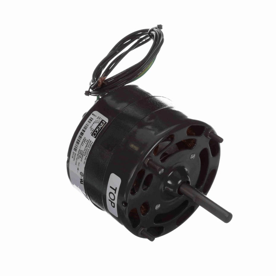 Fasco Fan and Blower Motor, 1/15 HP, 1 Ph, 60 Hz, 115 V, 1500 RPM, 1 Speed, 4.4" Diameter, OAO - D116