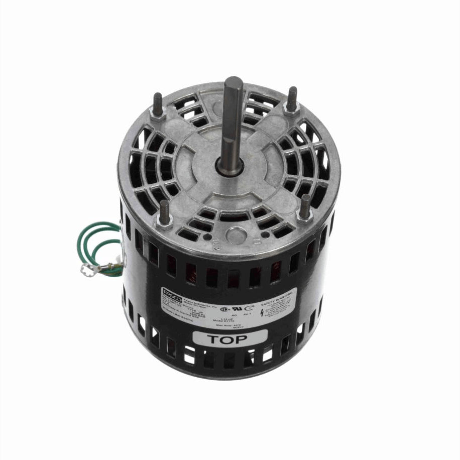 Fasco OEM Replacement Motor, 1/15 HP, 1 Ph, 60 Hz, 115 V, 1550 RPM, 1 Speed, 4.4" Diameter, OAO - D1170