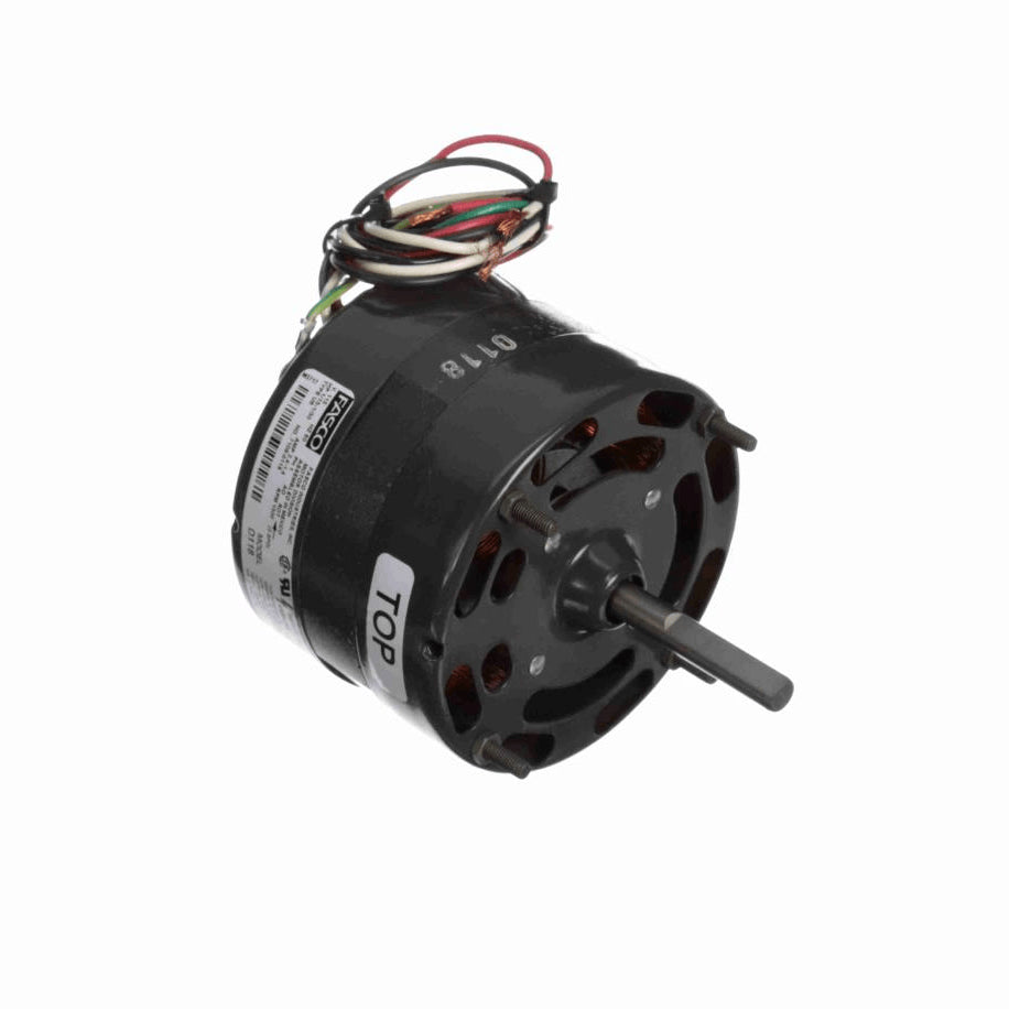 Fasco Fan and Blower Motor, 1/15-1/30 HP, 1 Ph, 60 Hz, 115 V, 1500 RPM, 2 Speed, 4.4" Diameter, OAO - D118