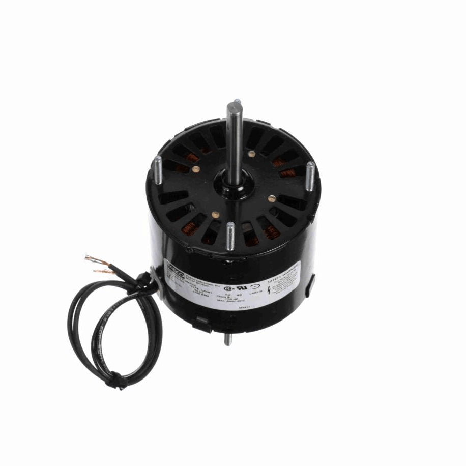Fasco Fan and Blower Motor, 1/20 HP, 1 Ph, 60 Hz, 115 V, 1500 RPM, 1 Speed, 3.3" Diameter, OAO - D133