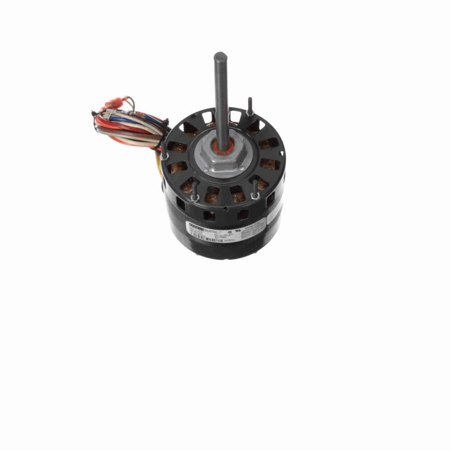 Fasco Fan and Blower Motor, 1/4-1/5-1/6-1/8 HP, 1 Ph, 60 Hz, 277 V, 1050 RPM, 4 Speed, 42 Frame, OAO - D152