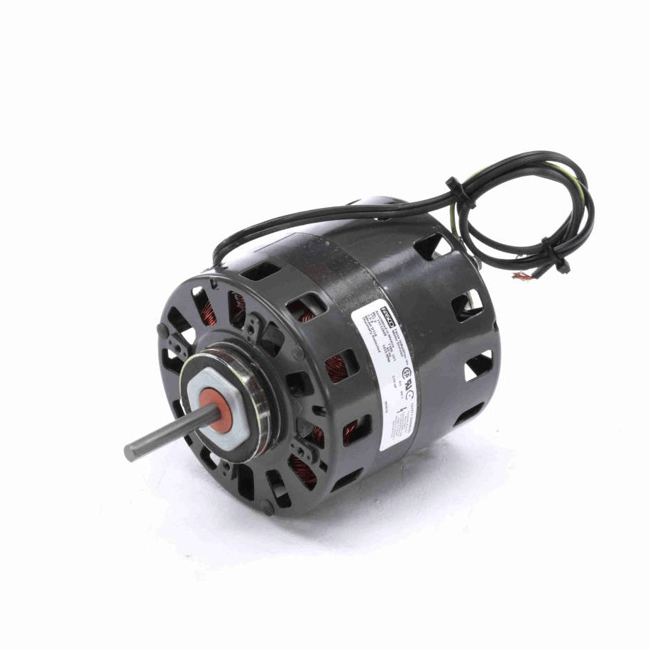 Fasco Fan and Blower Motor, 1/10 HP, 1 Ph, 60 Hz, 115 V, 1050 RPM, 1 Speed, 42 Frame, OAO - D154