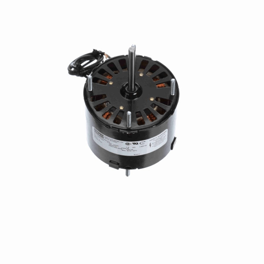 Fasco Fan and Blower Motor, 1/40 HP, 1 Ph, 50 Hz, 230 V, 1500/1250 RPM, 1 Speed, 3.3" Diameter, OAO - D190