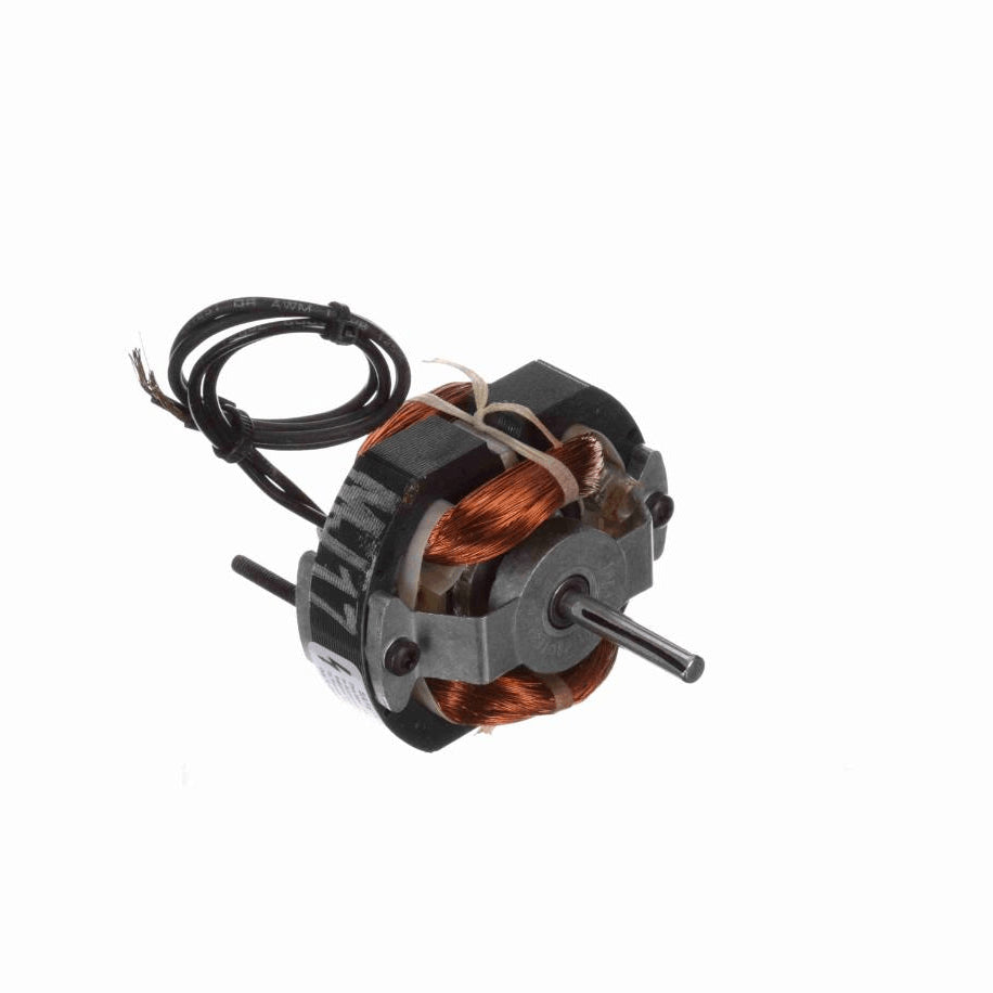 Fasco Fan and Blower Motor, 1/100 HP, 1 Ph, 60 Hz, 115 V, 3000 RPM, 1 Speed, 3.3" Diameter, OPEN - D201