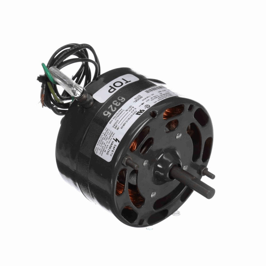 Fasco Fan and Blower Motor, 1/12 HP, 1 Ph, 60 Hz, 115 V, 1500 RPM, 1 Speed, 4.4" Diameter, OAO - D310