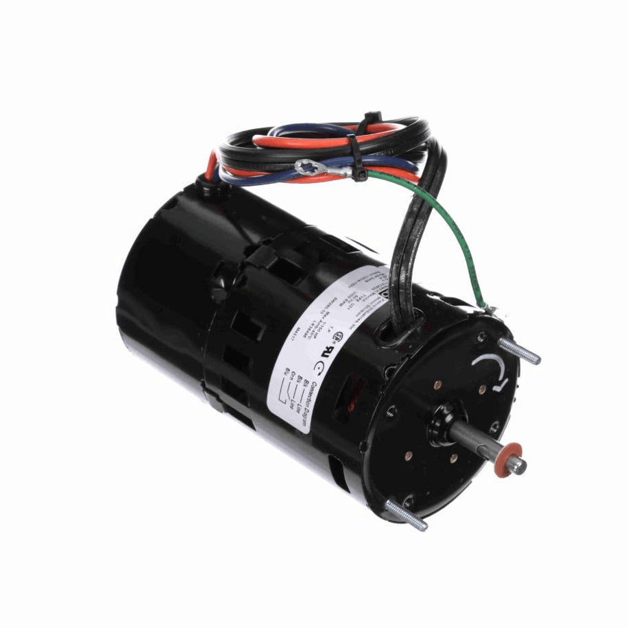 Fasco OEM Replacement Motor, 1/150 HP, 1 Ph, 60 Hz, 115 V, 3000 RPM, 1 Speed, 3.3" Diameter, TEAO - D408