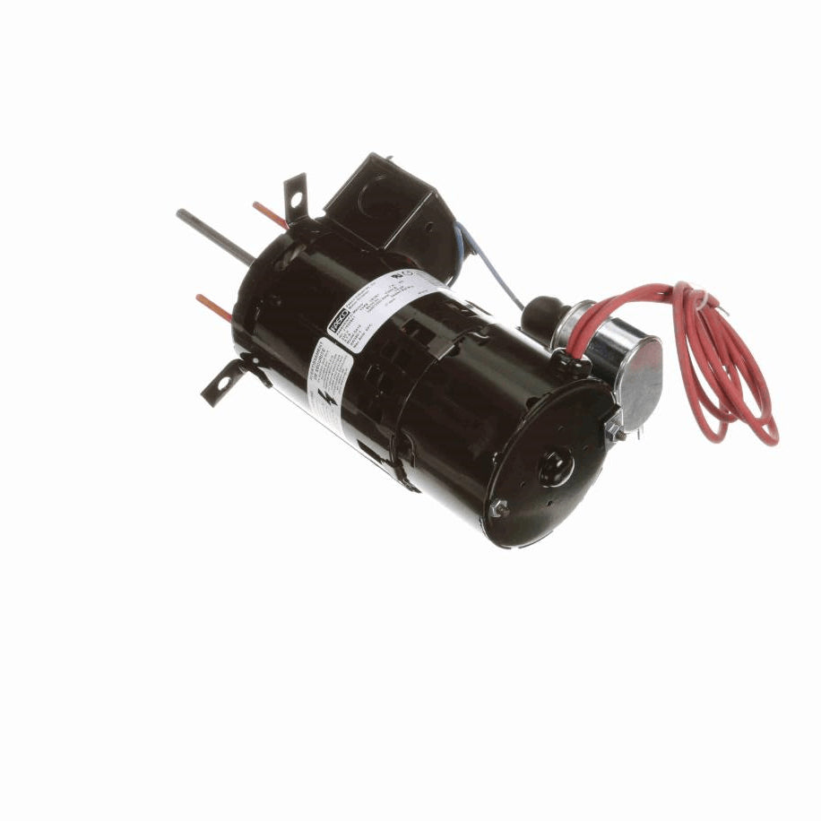 Fasco Draft Inducer Motor, 1/9 HP, 1 Ph, 60 Hz, 230 V, 3000/2500 RPM, 1 Speed, 3.3" Diameter, OAO - D412