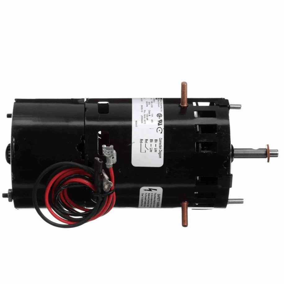 Fasco Draft Inducer Motor, 1/30 HP, 1 Ph, 60 Hz, 115 V, 3000 RPM, 1 Speed, 3.3" Diameter, OAO - D454