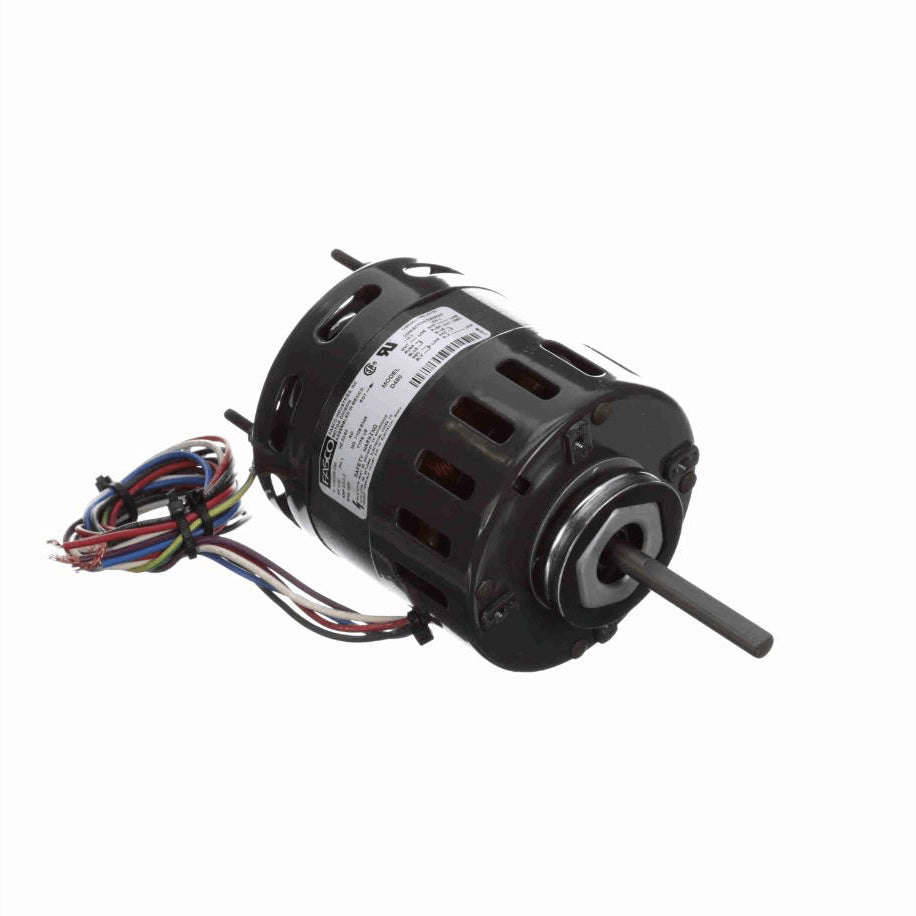 Fasco Refrigeration Motor, 1/10 HP, 1 Ph, 60 Hz, 115/208-230 V, 1550 RPM, 1 Speed, 4.4" Diameter, OAO - D480