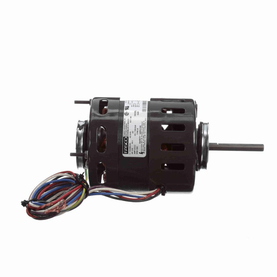 Fasco Refrigeration Motor, 1/10 HP, 1 Ph, 60 Hz, 115/208-230 V, 1550 RPM, 1 Speed, 4.4" Diameter, OAO - D480