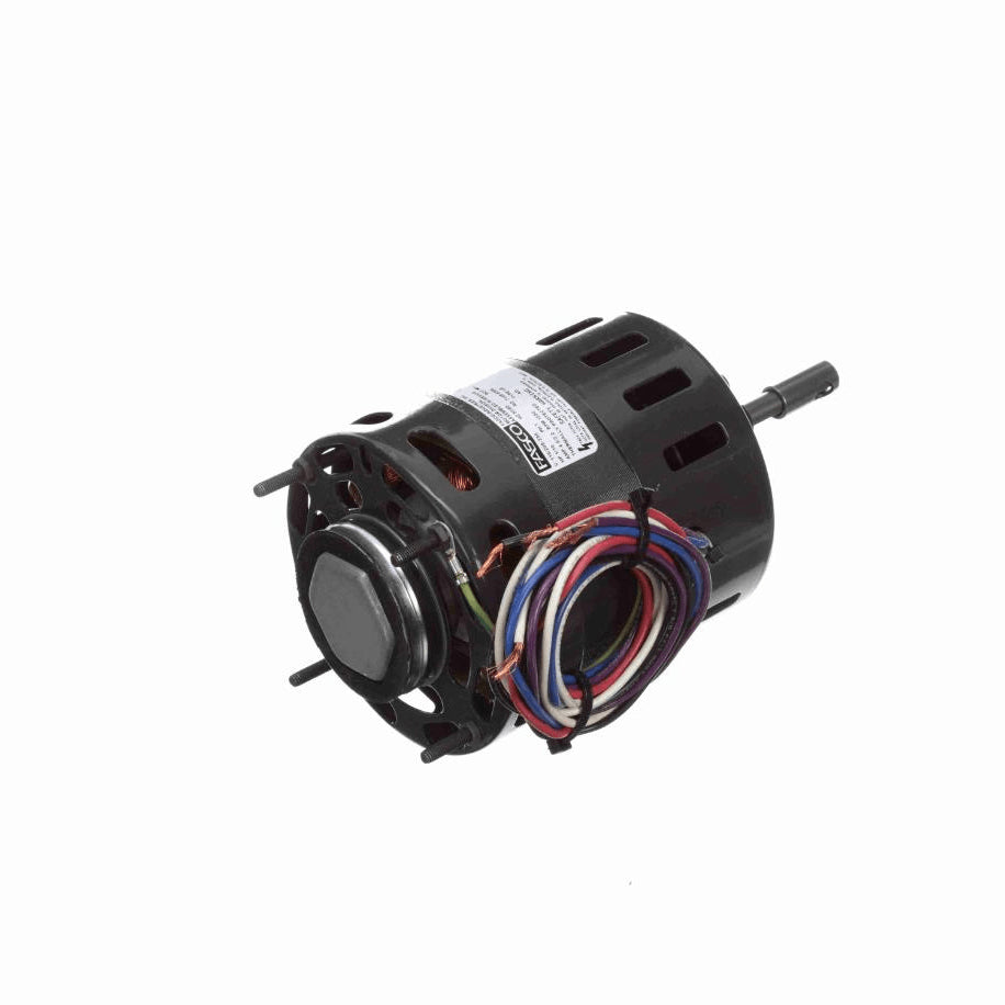 Fasco Refrigeration Motor, 1/10 HP, 1 Ph, 60 Hz, 115/208-230 V, 1550 RPM, 1 Speed, 4.4" Diameter, OAO - D481