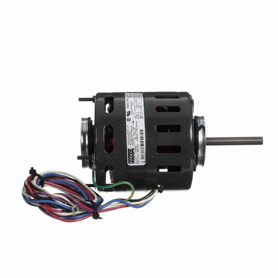 Fasco Refrigeration Motor, 1/15 HP, 1 Ph, 60 Hz, 115/208-230 V, 1550 RPM, 1 Speed, 4.4" Diameter, OAO - D482