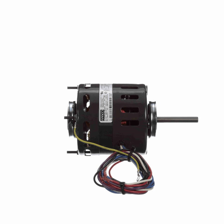 Fasco Refrigeration Motor, 1/20 HP, 1 Ph, 60 Hz, 115/208-230 V, 1550 RPM, 1 Speed, 4.4" Diameter, OAO - D484