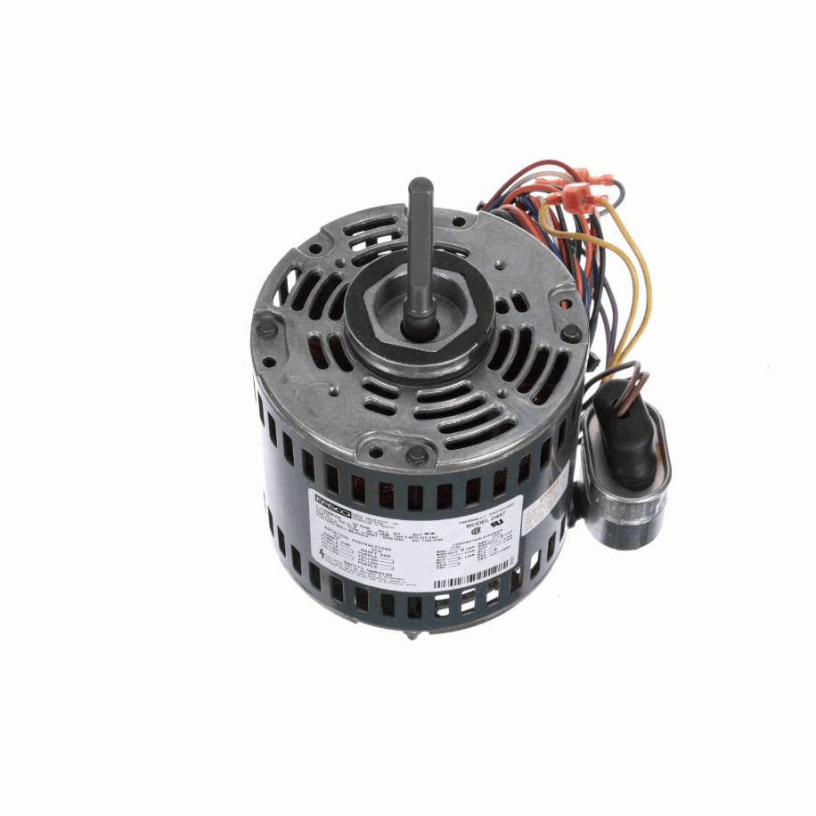 Fasco Condenser Fan Motor, 1/10 HP, 1 Ph, 60 Hz, 115/208-230 V, 1550 RPM, 1 Speed, 42 Frame, OAO - D487