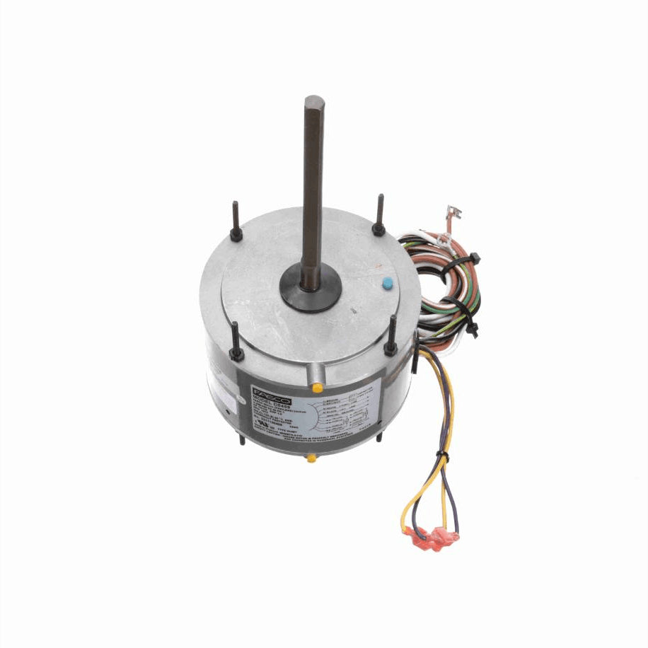 Fasco Condenser Fan Motor, 1/6-1/8 HP, 1 Ph, 60 Hz, 208-230 V, 1075 RPM, 1 Speed, 48 Frame, TEAO - D5459