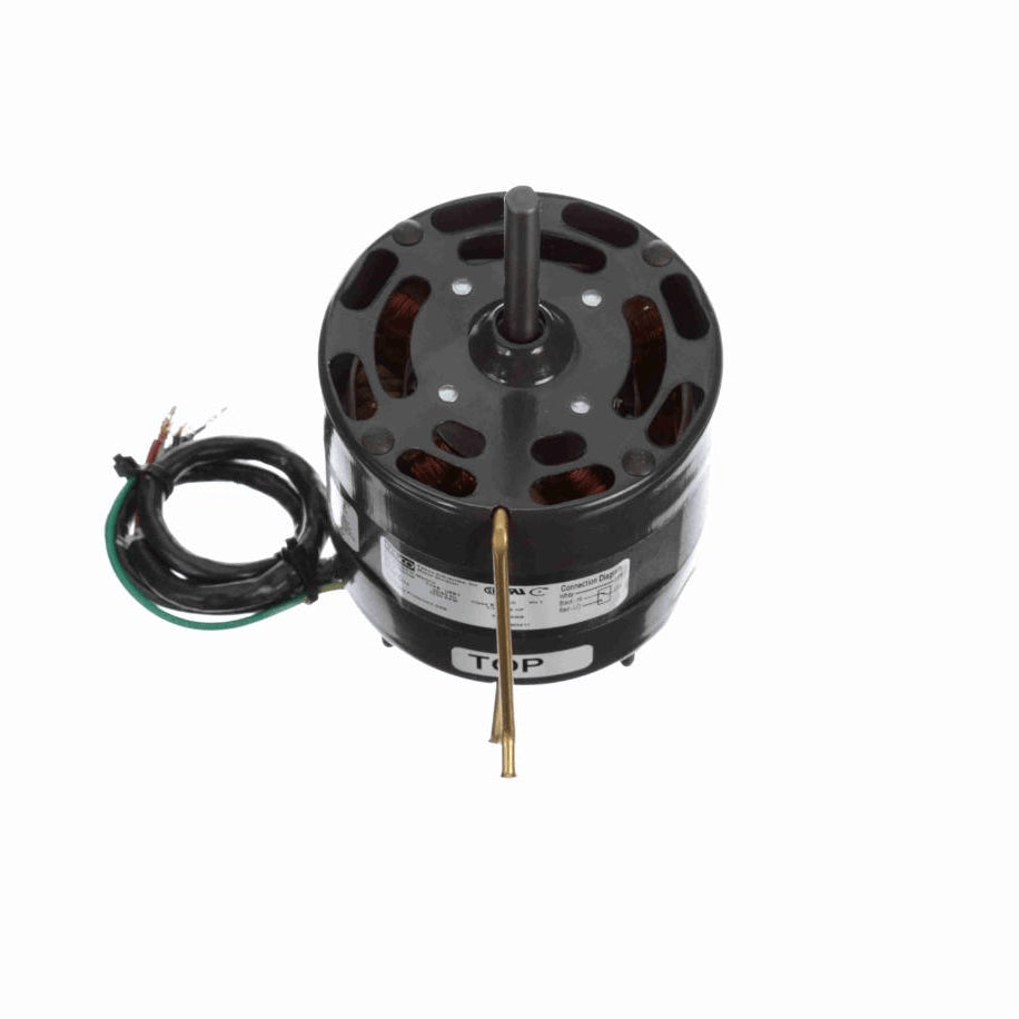 Fasco Fan and Blower Motor, 1/10-1/15 HP, 1 Ph, 60 Hz, 230 V, 1500 RPM, 2 Speed, 4.4" Diameter, OAO - D674