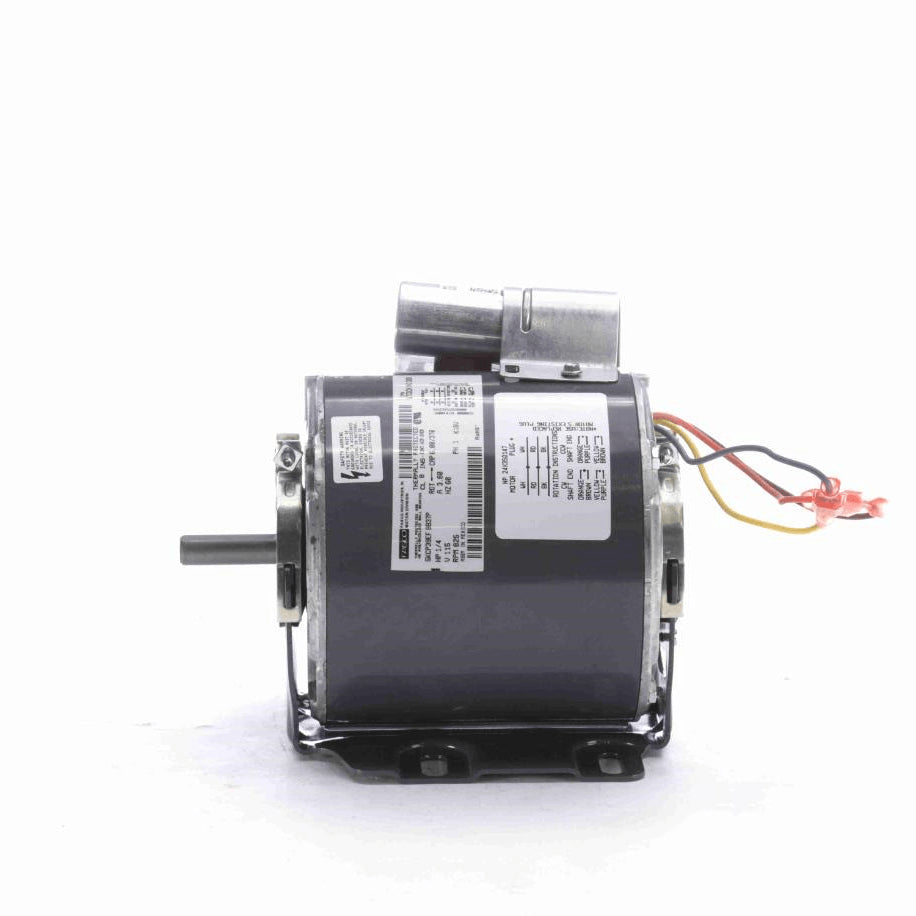 Fasco OEM Replacement Motor, 1/4 HP, 1 Ph, 60 Hz, 115 V, 825 RPM, 1 Speed, 48 Frame, OAO - D829