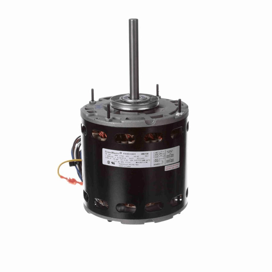 Century PRO-E SERIES® Fan and Blower Motor, 3/4 HP, 1 Ph, 60 Hz, 208-230 V, 1075 RPM, 3 Speed, 48 Frame, OPEN - EM3590