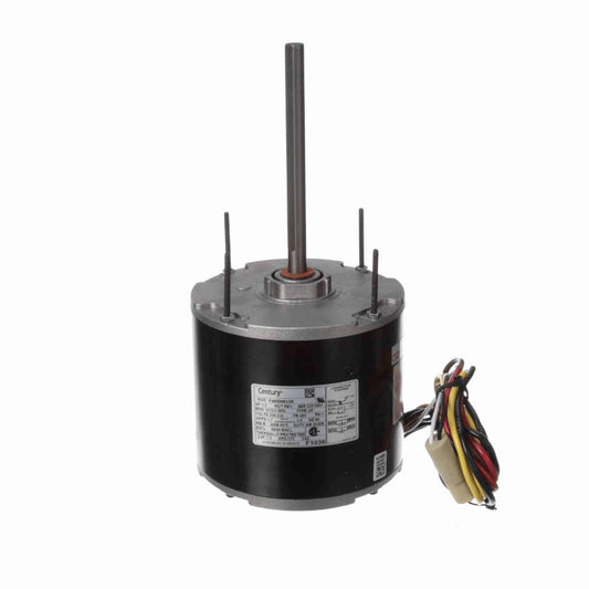 Century Condenser Fan Motor, 1/3 HP, 1 Ph, 60 Hz, 208-230 V, 1075 RPM, 2 Speed, 48 Frame, SEMI ENCLOSED - F1036