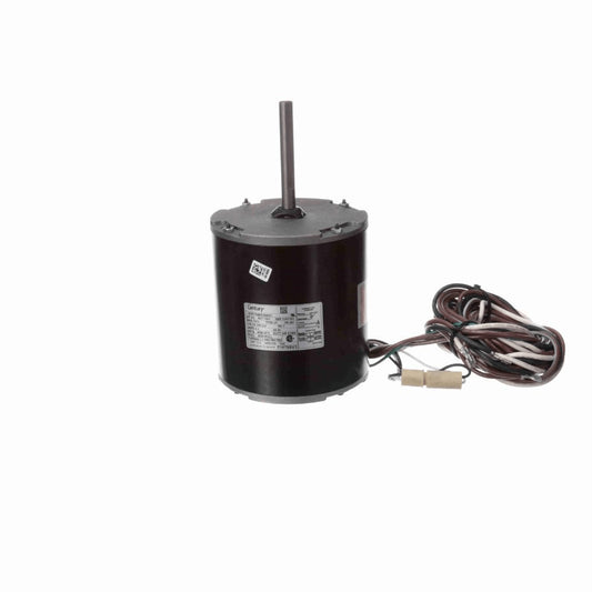 Century Condenser Fan Motor, 3/4 HP, 1 Ph, 60 Hz, 208-230 V, 1075 RPM, 1 Speed, 48 Frame, SEMI ENCLOSED - F1076SV1