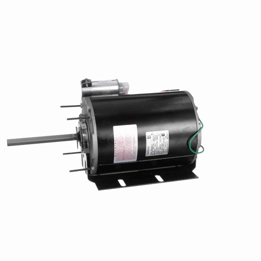 Century Condenser Fan Motor, 1/2 HP, 1 Ph, 60 Hz, 208-230/460 V, 1075 RPM, 1 Speed, 48 Frame, TEAO - FB1056TE