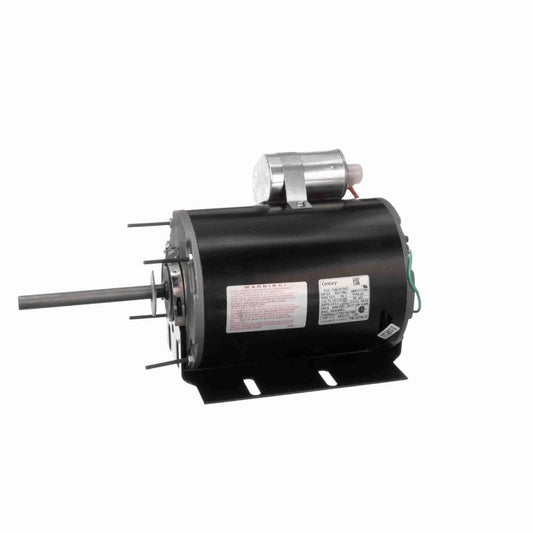 Century Condenser Fan Motor, 3/4 HP, 1 Ph, 60 Hz, 208-230/460 V, 1075 RPM, 1 Speed, 48 Frame, SEMI ENCLOSED - FB1076V1