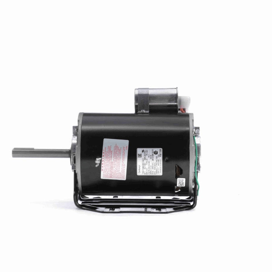 Century Condenser Fan Motor, 1 HP, 1 Ph, 60 Hz, 208-230/460 V, 1075 RPM, 1 Speed, 56 Frame, SEMI ENCLOSED - FB1106