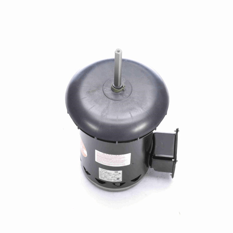 Century HEATMASTER® Condenser Fan Motor, .8 HP, 1 Ph, 60 Hz, 200-230/460 V, 1075 RPM, 1 Speed, 48 Frame, OPEN - FC1086F