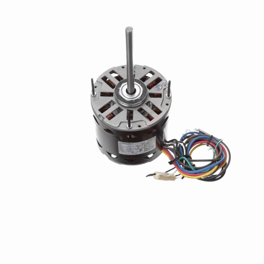 Century Fan and Blower Motor, 1/2 HP, 1 Ph, 60 Hz, 208-230 V, 1625 RPM, 3 Speed, 48 Frame, OPEN - FD1054