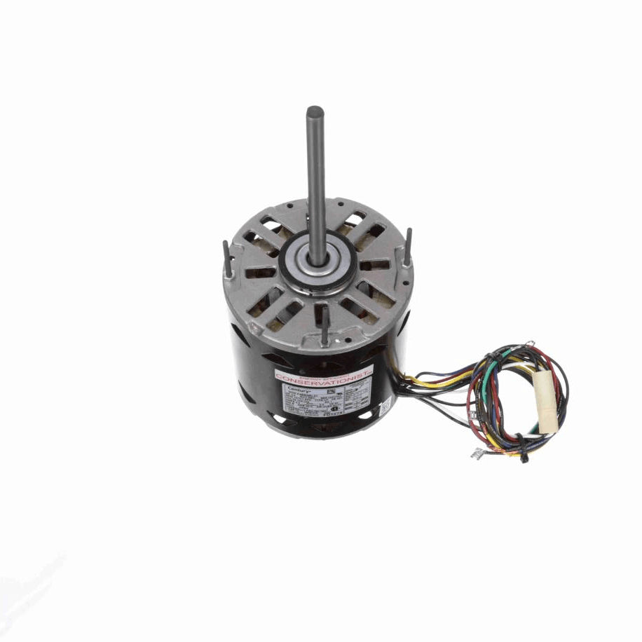 Century Fan and Blower Motor, 3/4 HP, 1 Ph, 60 Hz, 208-230 V, 1075 RPM, 3 Speed, 48 Frame, OPEN - FD1076